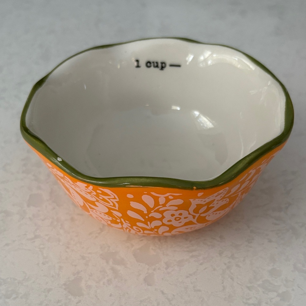 The Pioneer Woman Teal and Orange Ceramic Measuring Cup - Picture 5 of 7